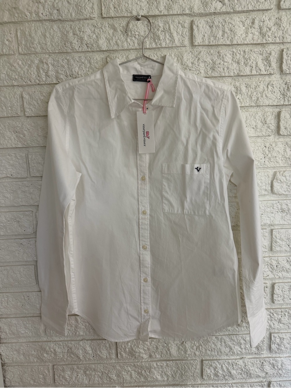 Vineyard Vines Poplin White Button-Down Shirt